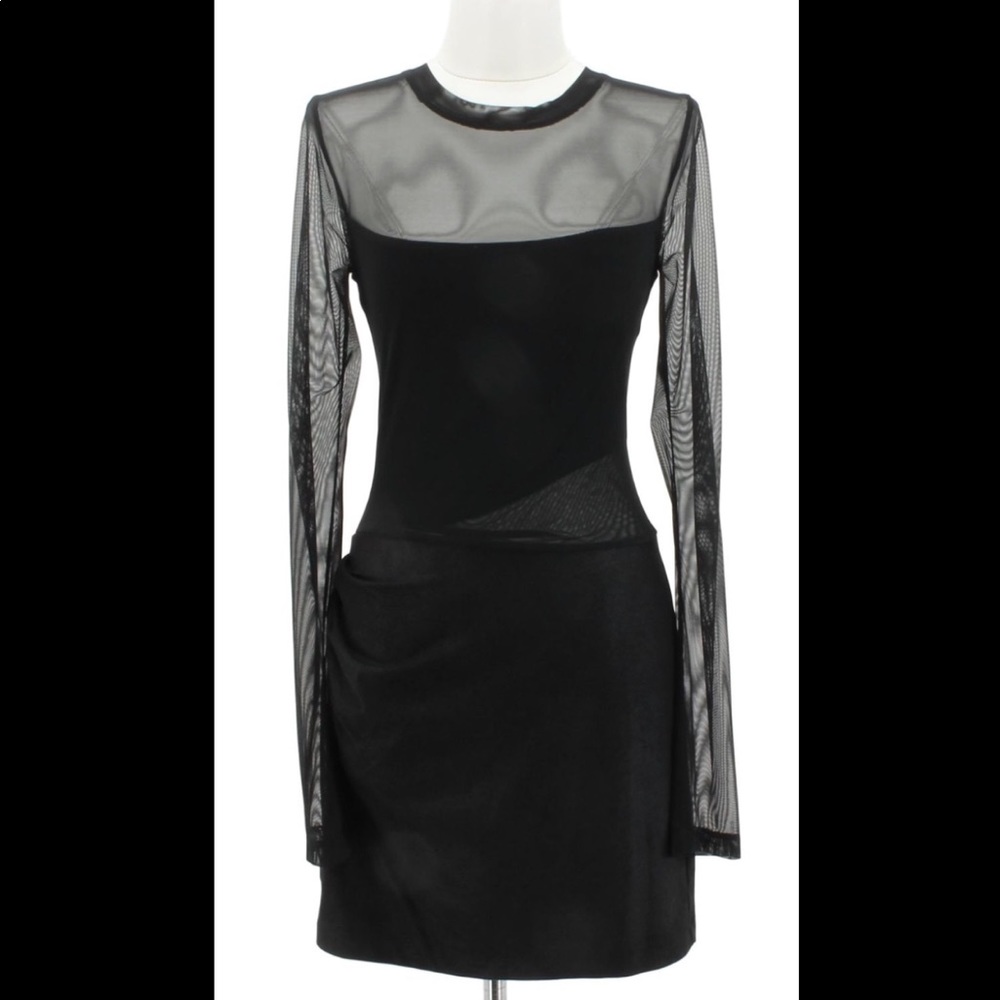 BCBG Black Long Sleeve Dress